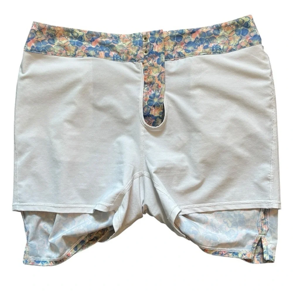 ADIDAS GOLF Pastel Floral Tour Stretch Women's Mini Skort Skirt Size 8
